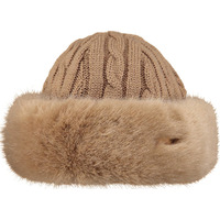 Bonnet Barts Fur Cable Bandhat Light Brown Femme