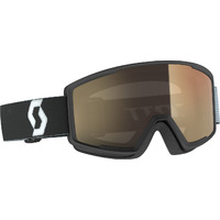 Masque De Ski/snow Scott Factor Pro Team White Black Light Sensitive Bronze Chrome Cat S1 A S3 Adulte