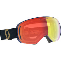 Masque De Ski/snow Scott Lcg Evo Team Beige Aspen Blue Enhancer Red Chrome Cat S2/s3 Adulte