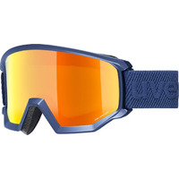 Uvex Athletic CV - Masque ski Black Mat / Mirror Blue Taille unique