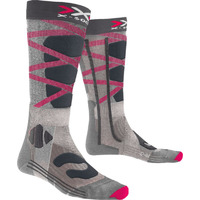 X-Socks Chaussettes Ski Control 4.0 Lady - Chaussettes ski femme Grey / Pink 39 - 40