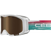Cébé - Cheeky OTG - Masque ski enfant White Sunrise Matte - Dark Rose Flash Gold Cat.3