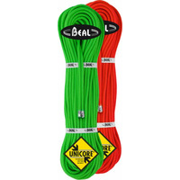 Beal Gully 7.3mm Golden Dry - Corde à double Orange / Green 2 x 60 m