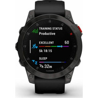 Garmin Epix Sapphire Titane - Montre GPS Black DLC / Bracelet Noir Unique